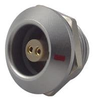 EGG.0K.302.CLL - LEMO - EGG.0K.302.CLL - Circular Connector, Sealed Circular Connector, 0K Series, Panel Mount Receptacle, 2 Contacts
