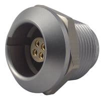 EGG.1K.304.CLL - LEMO - EGG.1K.304.CLL - Circular Connector, Sealed Circular Connector, 1K Series, Panel Mount Receptacle, 4 Contacts
