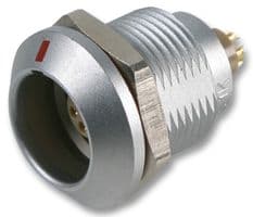 EGG.1K.306.CLL - LEMO - EGG.1K.306.CLL - Circular Connector, Sealed Circular Connector, 1K Series, Panel Mount Receptacle, 6 Contacts