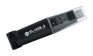 EL-USB-2 - LASCAR - EL-USB-2 - Data Logger, -35°C to 80°C Temp Range, 0 to 100%RH, Temperature, Humidity & Dew Point, 1 Channel