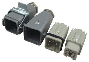 HA4-FK-TE-CH-M-M20 - LAPP - HA4-FK-TE-CH-M-M20 - Heavy Duty Connector, EPIC HBS Series, Cable Mount, Plug, Receptacle, 4 Contacts, 2 Rows