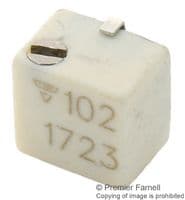TSM4ZJ102KR10 - VISHAY - TSM4ZJ102KR10 - Trimmer, Multi Turn, Cermet, Side Adjust, 1 kohm, Surface Mount, 13 Turns