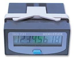 0.731.101 - HENGSTLER - 0.731.101 - Totalizer, LCD, tico 731.1 Series, 8 Digits, Battery Powered, Contact, Edge Triggering