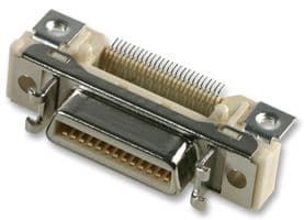 10220-1210PE - 3M - 10220-1210PE - D Sub Connector, Mini D (Ribbon Connector), Receptacle, MDR 102, 20 Contacts, Solder