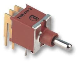 2AS1T2A1M6RE - MULTICOMP PRO - 2AS1T2A1M6RE - Toggle Switch, On-On, SPDT, Non Illuminated, 2AS, Through Hole, 100 mA