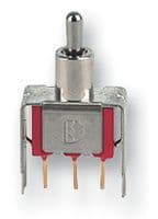 1AS1T2B4V2RE - MULTICOMP PRO - 1AS1T2B4V2RE - Toggle Switch, On-On, SPDT, Non Illuminated, 1AS1, Through Hole, 100 mA