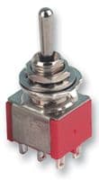1MD3T1B5M1QE - MULTICOMP PRO - 1MD3T1B5M1QE - Toggle Switch, On-Off-On, DPDT, Non Illuminated, 1M, Panel Mount, 5 A