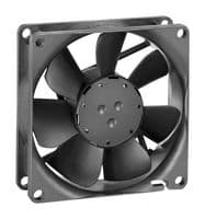 8412N/2GH - EBM-PAPST - 8412N/2GH - DC Axial Fan, 12 V, Square, 80 mm, 25 mm, Sleeve Bearing, 46.5 CFM