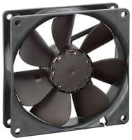 3412N/2 - EBM-PAPST - 3412N/2 - DC Axial Fan, 12 V, Square, 92 mm, 25 mm, Ball Bearing, 49.4 CFM