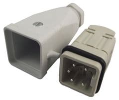 10.4264+10.4310 - LAPP - 10.4264+10.4310 - Heavy Duty Connector, EPIC HBS Series, Cable Mount, Plug, 4 Contacts, 2 Rows, Pin