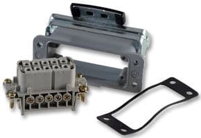 10.4411+10.4420 - LAPP - 10.4411+10.4420 - Heavy Duty Connector, EPIC HBS Series, Panel Mount, Receptacle, 10 Contacts, 2 Rows, Socket