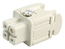 10.4210 - LAPP - 10.4210 - Heavy Duty Connector, 3+PE, Wire Protection, HA, Insert, 3 Contacts, A3/4, Receptacle, Screw Socket