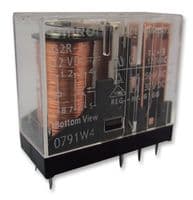 G2R-2  DC12 - OMRON ELECTRONIC COMPONENTS - G2R-2  DC12 - Power Relay, DPDT, 12 VDC, 5 A, G2R Series, Through Hole, Non Latching