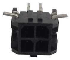 430450409 - MOLEX - 430450409 - Pin Header, Right Angle, Wire-to-Board, 3 mm, 2 Rows, 4 Contacts, Surface Mount Right Angle