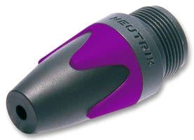 BXX7 - NEUTRIK - BXX7 - Connector Accessory, Color Coding Bushing, Violet, etherCON RJ45 and XLR Cable Connector
