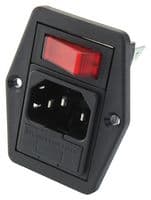 BVB01/Z0000/02 - BULGIN / PARTNER STOCK - BVB01/Z0000/02 - Un-Filtered IEC Power Entry Module, IEC C14, General Purpose, 10 A, 250 VAC, 1-Pole Switch