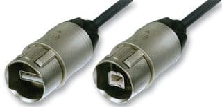 NKUSB-5 - NEUTRIK - NKUSB-5 - USB Cable, Type A Plug to Type B Plug, 5 m, 16.4 ft, USB 2.0