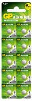 GPPBA192F005 - GP BATTERIES - GPPBA192F005 - Battery, 1.5 V, LR41, Alkaline, 24 mAh, Pressure Contact, 10