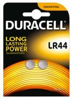 LR44 PK2 D/CELL. - DURACELL - LR44 PK2 D/CELL. - Battery, 1.5 V, LR44, Alkaline, 105 mAh, Pressure Contact, 2