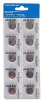 PEL01224 - PRO ELEC - PEL01224 - Battery, 1.5 V, SR54, Alkaline, 78 mAh, Pressure Contact, 10