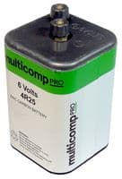 PE000007. - MULTICOMP PRO - PE000007. - Battery, 6 V, PJ996, 4R25, Zinc Manganese Dioxide, 1.2 Ah, Screw, 1