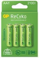 GPRHC212E016 - GP BATTERIES - GPRHC212E016 - Rechargeable Battery, 1.2 V, Nickel Metal Hydride, 2 Ah, AA, Raised Positive and Flat Negative, 4
