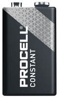 PC1604 CON B10 - PROCELL - PC1604 CON B10 - Battery, 9 V, PP3, Alkaline, 692 mAh, Miniature Snap Contact, 10