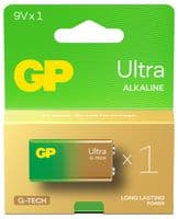 GP1604AU-C1 - GP BATTERIES - GP1604AU-C1 - Battery, Super, Single Cell, 9 V, 9V, Alkaline, Snap Contact, 1