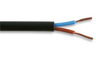 3182Y-0.75MMBLK50M - MULTICOMP PRO - 3182Y-0.75MMBLK50M - Multicore Cable, Unscreened, 2 Core, 0.75 mm², 164 ft, 50 m