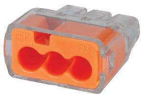30-1033 - IDEAL - 30-1033 - 3 PORT PUSH IN CONNECTORS 100-PACK