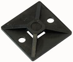 MB4A-BLK (50 PACK) - HELLERMANNTYTON - MB4A-BLK (50 PACK) - Cable Tie Base Black 5.4mm 50 Pack
