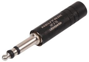 NP3TB-B - NEUTRIK - NP3TB-B - Phone Audio Connector, MIL / B-Gauge Type, 3 Contacts, Plug, 6.35 mm, Cable Mount