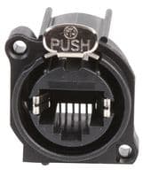 NE8FAH - NEUTRIK - NE8FAH - Modular Connector, RJ45 Jack, 1 x 1 (Port), 8P8C, Through Hole Mount