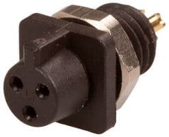 09 9750 30 03 - BINDER - 09 9750 30 03 - Circular Connector, Subminiature Circular Connector, 709 Series, Panel Mount Receptacle, 3 Contacts