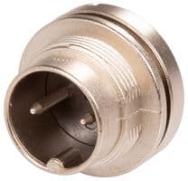 09 0103 00 02 - BINDER - 09 0103 00 02 - Circular Connector, Miniature Circular Connector, 723 Series, Panel Mount Receptacle, 2 Contacts