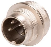 09 0111 00 04 - BINDER - 09 0111 00 04 - Circular Connector, Miniature Circular Connector, 723 Series, Panel Mount Receptacle, 4 Contacts