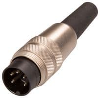 09 0313 00 05 - BINDER - 09 0313 00 05 - Circular Connector, Miniature Circular Connector, 680 Series, Cable Mount Plug, 5 Contacts