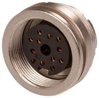 09 0332 00 12 - BINDER - 09 0332 00 12 - Circular Connector, Miniature Circular Connector, 680 Series, Panel Mount Receptacle, 12 Contacts