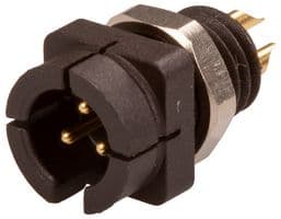 09 9749 30 03 - BINDER - 09 9749 30 03 - Circular Connector, Subminiature Circular Connector, 709 Series, Panel Mount Plug, 3 Contacts