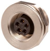09-0416-00-05 - BINDER - 09-0416-00-05 - Circular Connector, Subminiature Circular Connector, 712 Series, Panel Mount Receptacle, 5 Contacts