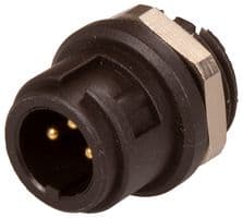 09 0977 00 03 - BINDER - 09 0977 00 03 - Circular Connector, Subminiature Circular Connector, 710 Series, Panel Mount Plug, 3 Contacts