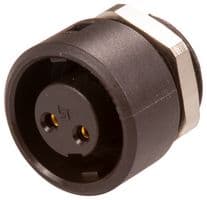 09 0974 00 02 - BINDER - 09 0974 00 02 - Circular Connector, Subminiature Circular Connector, 710 Series, Panel Mount Receptacle, 2 Contacts