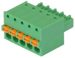 21.1551M/5-E - IMO PRECISION CONTROLS - 21.1551M/5-E - Pluggable Terminal Block, 3.81 mm, 5 Ways, 28 AWG, 16 AWG, 1.5 mm², Push In