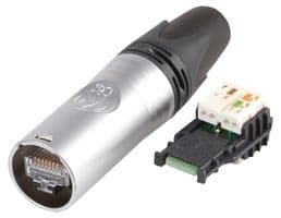 NE8MX6 - NEUTRIK - NE8MX6 - Modular Connector, RJ45 Plug, 1 x 1 (Port), 8P8C, Cat6a, IP65, Cable Mount
