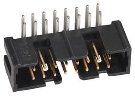 N2516-5002RB - 3M - N2516-5002RB - Pin Header, Right Angle, Wire-to-Board, 2.54 mm, 2 Rows, 16 Contacts, Through Hole Right Angle