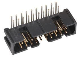 N2520-5002RB - 3M - N2520-5002RB - Pin Header, Right Angle, Wire-to-Board, 2.54 mm, 2 Rows, 20 Contacts, Through Hole Right Angle
