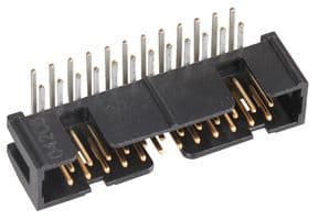N2524-5002RB - 3M - N2524-5002RB - Pin Header, Right Angle, Wire-to-Board, 2.54 mm, 2 Rows, 24 Contacts, Through Hole Right Angle
