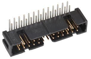 N2526-5002RB - 3M - N2526-5002RB - Pin Header, Right Angle, Wire-to-Board, 2.54 mm, 2 Rows, 26 Contacts, Through Hole Right Angle