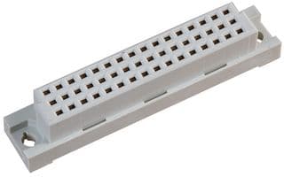 41612-48ABC-FS - MULTICOMP PRO - 41612-48ABC-FS - DIN 41612 Connector, 41612, 48 Contacts, Receptacle, 2.54 mm, 3 Row, a + b + c