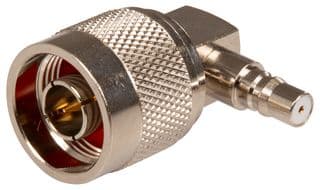 ADAPT/QMAF/N-TYPEM/RA - SIRETTA - ADAPT/QMAF/N-TYPEM/RA - RF / Coaxial Adapter, QMA, Jack, N, Plug, Right Angle Adapter